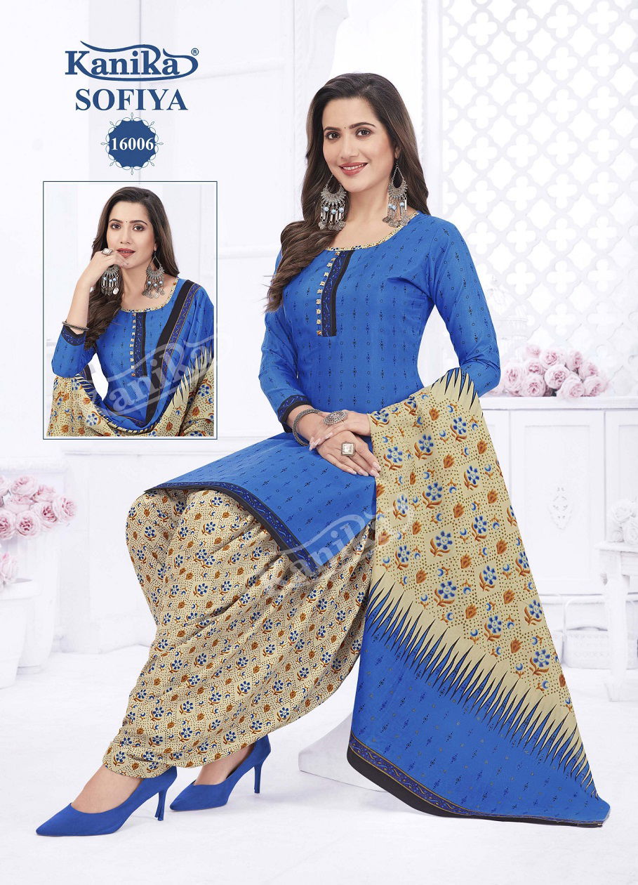 Sofia Vol 16 By Kanika Cotton Salwar Suit Catalog
